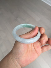 Load image into Gallery viewer, 55.2mm Certified Type A 100% Natural sunny green/light purple Jadeite Jade bangle BM27-0795