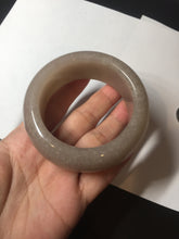 Load image into Gallery viewer, 53mm 100% natural light purple/pale pink/beige with flying snow chubby Quartzite (Shetaicui jade) bangle SY77