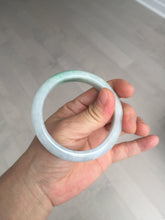 Load image into Gallery viewer, 55.2mm Certified Type A 100% Natural sunny green/light purple Jadeite Jade bangle BM27-0795