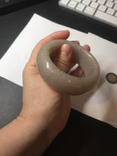 Load image into Gallery viewer, 53mm 100% natural light purple/pale pink/beige with flying snow chubby Quartzite (Shetaicui jade) bangle SY77