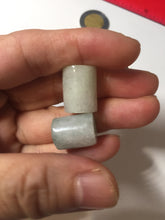 Load image into Gallery viewer, 14.5-16.7mm Type A 100% Natural white light green Jadeite Jade LuluTong (Every road is smooth) bead pendant group BP93 Add-on item