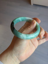 Load image into Gallery viewer, 57.6mm certified type A 100% Natural apple green/dark green jadeite jade bangle AX128-5220
