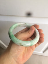 Load image into Gallery viewer, 60.5mm Certified Type A 100% Natural sunny green/white/brown Jadeite Jade bangle A109-5414