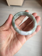 Load image into Gallery viewer, 50mm certified 100% natural Type A light watermelon rind green/yellow/purple jadeite jade bangle BN33-4499
