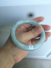 Load image into Gallery viewer, 56.4 mm certificated Type A 100% Natural light green round cut Jadeite Jade bangle S54-4069