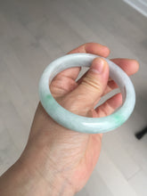 Load image into Gallery viewer, 57.5 mm Certified Type A 100% Natural sunny green/light purple Jadeite Jade bangle BM26-0790