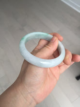 Load image into Gallery viewer, 57.5 mm Certified Type A 100% Natural sunny green/light purple Jadeite Jade bangle BM26-0790