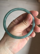 Load image into Gallery viewer, 58.8mm Certified Type A 100% Natural dark green/blue/gray/black slim round cut Guatemala Jadeite bangle GL36-16-3806