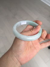 Load image into Gallery viewer, 57.5 mm Certified Type A 100% Natural sunny green/light purple Jadeite Jade bangle BM26-0790