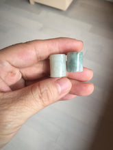 Load image into Gallery viewer, 14.5-16.7mm Type A 100% Natural white light green Jadeite Jade LuluTong (Every road is smooth) bead pendant group BP93 Add-on item