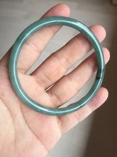 Load image into Gallery viewer, 58.8mm Certified Type A 100% Natural dark green/blue/gray/black slim round cut Guatemala Jadeite bangle GL36-16-3806