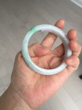 Load image into Gallery viewer, 57.5 mm Certified Type A 100% Natural sunny green/light purple Jadeite Jade bangle BM26-0790