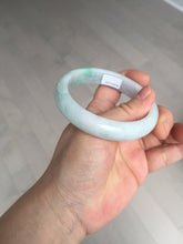 Load image into Gallery viewer, 57.5 mm Certified Type A 100% Natural sunny green/light purple Jadeite Jade bangle BM26-0790