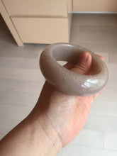 Load image into Gallery viewer, 53mm 100% natural light purple/pale pink/beige with flying snow chubby Quartzite (Shetaicui jade) bangle SY77