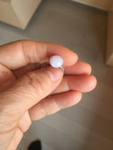 Load image into Gallery viewer, 100% Natural light purple white cabochon jadeite ring (adjustable size) PH39