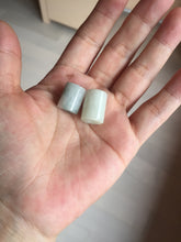 Load image into Gallery viewer, 14.5-16.7mm Type A 100% Natural white light green Jadeite Jade LuluTong (Every road is smooth) bead pendant group BP93 Add-on item