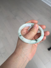 Load image into Gallery viewer, 57.5mm Certified 100% natural Type A green/white jadeite jade bangle BM32-9745