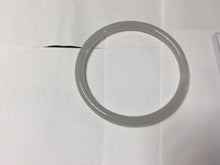 Load image into Gallery viewer, 54mm Certified 100% Natural Icy Watery Gray Very Light Smoky Purple (烟紫) round cut Nephrite Bangle HN230-9223