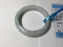 Load image into Gallery viewer, 56.5mm certified 100% natural type A white/light green white purple jadeite jade bangle AH100-0545