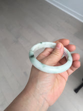 Load image into Gallery viewer, 57.5mm Certified 100% natural Type A green/white jadeite jade bangle BM32-9745