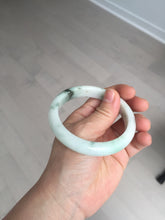Load image into Gallery viewer, 57.5mm Certified 100% natural Type A green/white jadeite jade bangle BM32-9745