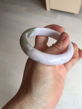 Load image into Gallery viewer, 53.5mm 100% natural certified light green purple pink jadeite jade bangle BN34-4503
