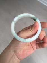 Load image into Gallery viewer, 57.5mm Certified 100% natural Type A green/white jadeite jade bangle BM32-9745
