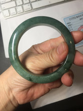 Load image into Gallery viewer, 56.5mm Certified Type A 100% Natural Woodland Green Jadeite Bangle AZ184-0432