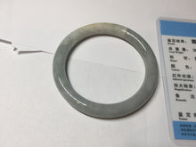 Load image into Gallery viewer, 51.5mm certified 100% natural Type A light green/blue/yellow round cut jadeite jade bangle BS12-9562