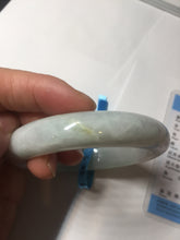 Load image into Gallery viewer, 56.5mm certified 100% natural type A white/light green white purple jadeite jade bangle AH100-0545