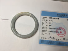 Load image into Gallery viewer, 51.5mm certified 100% natural Type A light green/blue/yellow round cut jadeite jade bangle BS12-9562