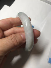 Load image into Gallery viewer, 56.5mm certified 100% natural type A white/light green white purple jadeite jade bangle AH100-0545