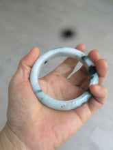 Load image into Gallery viewer, 58mm Certified Type A 100% Natural light green/white Jadeite Jade bangle S53-0441
