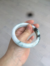 Load image into Gallery viewer, 58mm Certified Type A 100% Natural light green/white Jadeite Jade bangle S53-0441