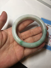 Load image into Gallery viewer, 57.4mm certified 100% natural type A sunny green/purple/yellow jadeite jade bangle BN102-7712