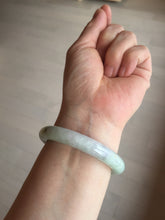 Load image into Gallery viewer, 51.5mm 100% natural Type A green/purple/yellow(FU LU SHOU) chubby jadeite jade bangle BK73-5807