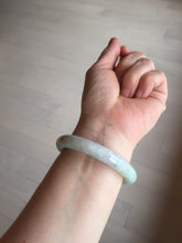 Load image into Gallery viewer, 51.5mm 100% natural Type A green/purple/yellow(FU LU SHOU) chubby jadeite jade bangle BK73-5807