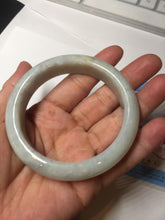 Load image into Gallery viewer, 56.5mm 100% natural type A white/light green jadeite jade bangle BN103-9764