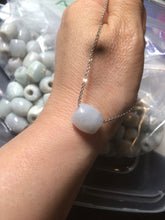 Load image into Gallery viewer, 12mm Type A 100% Natural white/light green/purple olive shape Jadeite Jade LuluTong (Every road is smooth) beads AX23 (Add on item)