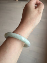 Load image into Gallery viewer, 53.9mm 100% natural Type A green/purple/yellow(FU LU SHOU) chubby jadeite jade bangle BK74-5806