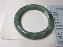 Load image into Gallery viewer, 56.7mm Certified Type A 100% Natural Woodland Green Jadeite Bangle AZ186-0427