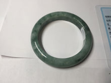 Load image into Gallery viewer, 56.7mm Certified Type A 100% Natural Woodland Green Jadeite Bangle AZ186-0427