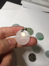 Load image into Gallery viewer, 100% Natural type A sunny green/yellow round Jadeite Jade safe and sound pendant group BP94