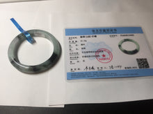 Load image into Gallery viewer, 53mm certified 100% natural Type A icy watery dark green brown jadeite jade bangle AH102-4492