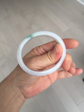 Load image into Gallery viewer, 52mm certified type A100% Natural green purple oval Jadeite Jade bangle BM34-0270