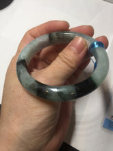 Load image into Gallery viewer, 53mm certified 100% natural Type A icy watery dark green brown jadeite jade bangle AH102-4492
