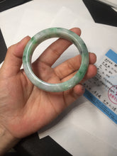 Load image into Gallery viewer, 53.7mm Certified 100% natural Type A sunny green purple jadeite jade bangle BQ33-4150