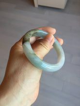 Load image into Gallery viewer, 53mm certified 100% natural Type A light green brown jadeite jade bangle AX133-7691