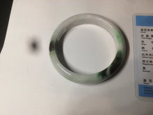 Load image into Gallery viewer, 60mm certified 100% natural type A green white jadeite jade bangle AY75-1734