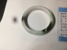 Load image into Gallery viewer, 60mm certified 100% natural type A green white jadeite jade bangle AY75-1734
